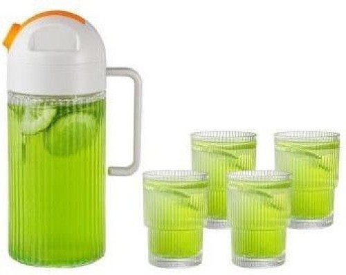 Vertical Texture Water Glassware Set